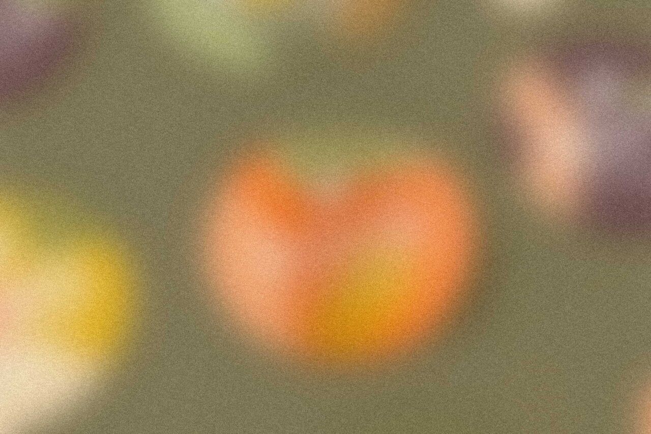 image cloutée verte et orange