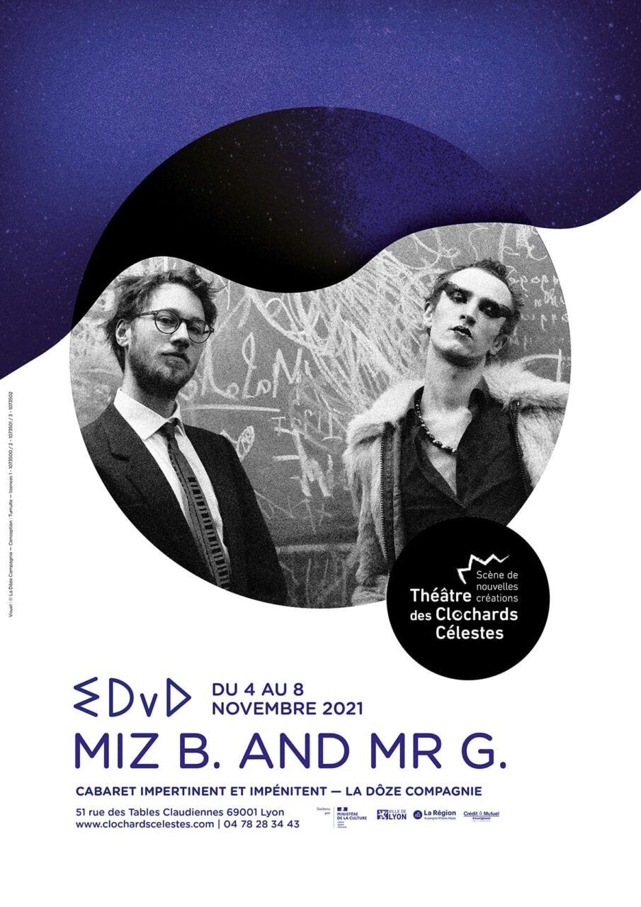 Affiche du spectacle Miz B. and Mr G.