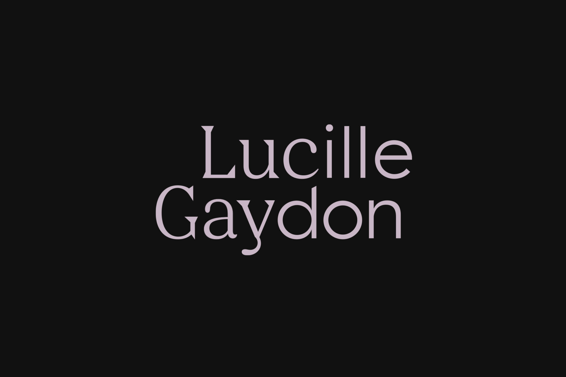 logo Lucille Gaydon